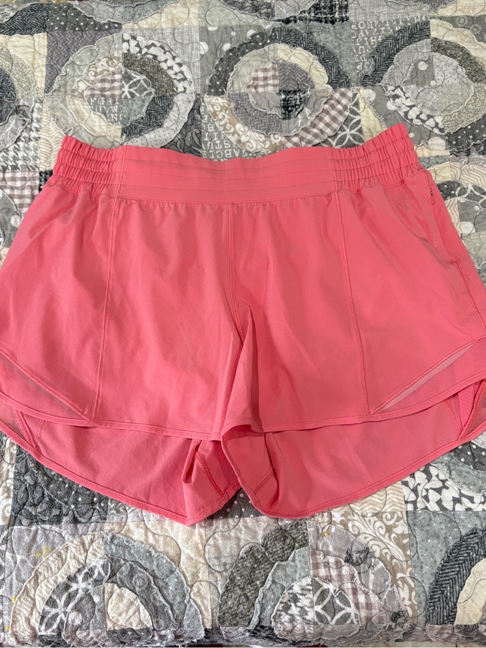 Lululemon Hotty Hot high rise running shorts - size 12 - 4” inseam - pink
